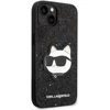 Karl Lagerfeld KLHCP14MG2CPK iPhone 14 Plus / 15 Plus 6,7″ juodos spalvos kietas dėklas Glitter Choupette Pa