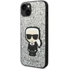 Apple iPhone 14 Plus Karl Lagerfeld dėklas Glitter Flakes Ikonik (KLHCP14MGFKPG) sidabrinės spalvos