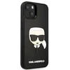 Karl Lagerfeld KLHCP14MKH3DBK Apple iPhone 14Plus / 15 Plus 6,7″ juodos spalvos kietas dėklas 3D Rubber Karl`s Head