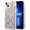 Karl Lagerfeld KLHCP14MLMNMS Apple iPhone 14 Plus / 15 Plus 6,7″ kietas dėklas sidabrinis Liquid Glitter Mon