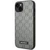 Karl Lagerfeld KLHCP14MSAKLHPG Apple iPhone 14 Plus / 15 Plus 6,7″ kietas dėklas pilkos spalvos Saffiano Mono Metal