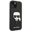 Karl Lagerfeld KLHCP14MSAPKHK iPhone 14 Plus 6,7 juodas/juodas deklas Saffiano Karl`s Head Patch