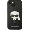Karl Lagerfeld KLHCP14MSAPKHK iPhone 14 Plus 6,7 juodas/juodas deklas Saffiano Karl`s Head Patch
