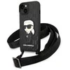Karl Lagerfeld NFT Monogram Ikonik Patch - dėklas skirtas Apple iPhone 14 Juodas
