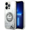 Apple iPhone 14 Pro Max Karl Lagerfeld dėklas Liquid Glitter RSG sidabrinės spalvos