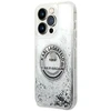 Apple iPhone 14 Pro Max Karl Lagerfeld dėklas Liquid Glitter RSG sidabrinės spalvos