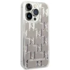 Karl Lagerfeld KLHCP14XLMNMS iPhone 14 Pro Max 6,7″ kietas dėklas sidabrinis Liquid Glitter Monogram