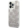 Karl Lagerfeld KLHCP14XLMNMS iPhone 14 Pro Max 6,7″ kietas dėklas sidabrinis Liquid Glitter Monogram