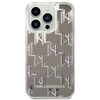 Karl Lagerfeld KLHCP14XLMNMS iPhone 14 Pro Max 6,7″ kietas dėklas sidabrinis Liquid Glitter Monogram