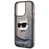 Karl Lagerfeld KLHCP14XLNCHCK iPhone 14 Pro Max 6,7 juodos/juodos spalvos deklas Glitter Choupette Head