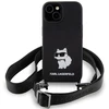 Karl Lagerfeld KLHCP15SSCBSCNK Apple iPhone 15/ 14 / 13 6.1″ kietas dėklas juodos spalvos Crossbody Silicone Chou