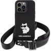 Karl Lagerfeld KLHCP15XSCBSCNK Apple iPhone 15 Pro Max 6.7″ kietas dėklas juodos spalvos Crossbody Silicone Choupe