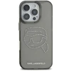 Karl Lagerfeld KLHCP16XHKHDCELK Apple iPhone 16 Pro Max 6.9″ juodos spalvos kietas dėklas IML Rhinestones Karl Head