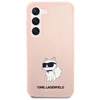 Karl Lagerfeld KLHCS23MSNCHBCP S23+ S916 kietas dėklas rožinės spalvos Silicone Choupette