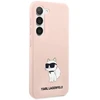 Karl Lagerfeld KLHCS23MSNCHBCP S23+ S916 kietas dėklas rožinės spalvos Silicone Choupette