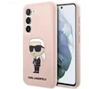 Karl Lagerfeld KLHCS23MSNIKBCP S23+ S916 kietas dėklas rožinės spalvos Silicone Ikonik