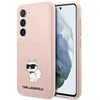 Karl Lagerfeld KLHCS23SSNCHBCP S23 S911 kietas dėklas rožinės spalvos Silicone Choupette