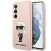 Karl Lagerfeld KLHCS23SSNIKBCP S23 S911kietas dėklas rožinės spalvos Silicone Ikonik