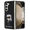 Dėklas Karl Lagerfeld KLHCZFD5SNIKBCK WITH FOLD5 HARDCASE Juodas/Juodas SILICONE ICONIK