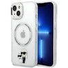 Dėklas Karl Lagerfeld KLHMP14MHNKCIT iPhone 14 Plus 6,7 skaidrumo Iconic Karl&Choupette Magsafe