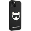 Karl Lagerfeld KLHMP14MSLCHBK iPhone 14 Plus / 15 Plus 6,7″ kietas dėklas juodos spalvos Silicone Choupette