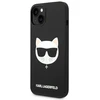 Karl Lagerfeld KLHMP14MSLCHBK iPhone 14 Plus / 15 Plus 6,7″ kietas dėklas juodos spalvos Silicone Choupette