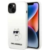Karl Lagerfeld KLHMP14MSNCHBCH iPhone 14 Plus /15 Plus 6,7″ kietas dėklas baltos spalvos Silikono Choupette MagSafe