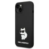 Karl Lagerfeld dėklas, skirtas iPhone 14 Plus 6,7 KLHMP14MSNCHBCK juodas kietas dėklas, skirtas Magsafe Silicone NFT Choupette