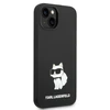 Karl Lagerfeld dėklas, skirtas iPhone 14 Plus 6,7 KLHMP14MSNCHBCK juodas kietas dėklas, skirtas Magsafe Silicone NFT Choupette