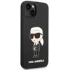 Karl Lagerfeld dėklas iPhone 14 Plus 6,7 KLHMP14MSNIKBCK juodas hard dėklas Magsafe Silikoninis NFT Ikonik