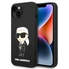 Karl Lagerfeld dėklas iPhone 14 Plus 6,7 KLHMP14MSNIKBCK juodas hard dėklas Magsafe Silikoninis NFT Ikonik