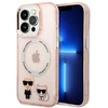 Karl Lagerfeld KLHMP14XHKCP iPhone 14 Pro Max 6,7″ kietas dėklas rožinės spalvos Karl & Choupette Aliuminio Ma