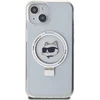 Karl Lagerfeld KLHMP15MHMRSCHH Apple iPhone 15 Plus / 14 Plus 6.7″ baltos spalvos kietas dėklas Ring Stand Choupett