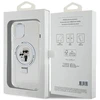 Karl Lagerfeld KLHMP15MHMRSKCH Apple iPhone 15 Plus / 14 Plus 6.7″ baltos spalvos kietas dėklas Ring Stand Karl&Cho