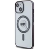Karl Lagerfeld KLHMP15SHKHNOTK Apple iPhone 15/ 14 / 13 6.1″ skaidrus kietas dėklas IML Karl`s Head MagSafe