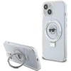 Karl Lagerfeld KLHMP15SHMRSKHH Apple iPhone 15/ 14 / 13 6.1″ baltos spalvos kietas dėklas Ring Stand Karl Head Mag