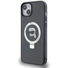Karl Lagerfeld KLHMP15SHMRSKHK Apple iPhone 15/ 14 / 13 6.1″ juodos spalvos kietas dėklas Ring Stand Karl Head Ma