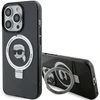 Karl Lagerfeld KLHMP15XHMRSKHK Apple iPhone 15Pro Max 6.7″ juodos spalvos kietas dėklas Ring Stand Karl Head MagS