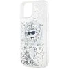 Karl Lagerfeld KLHMP14SLGCHSGH Apple iPhone 14 /15 / 13 6.1″ kietas dėklas skaidrus Liquid Glitter Choupette