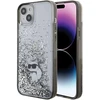 Karl Lagerfeld KLHCP15MLKCNSK Apple iPhone 15 Plus/ 14 Plus 6.7″ skaidrus kietas dėklas Liquid Glitter Choup