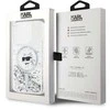 Karl Lagerfeld KLHMP14LLGCHSGH Apple iPhone14 Pro 6.1″ kietas dėklas skaidrus Liquid Glitter Choupette Head