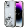 Apple iPhone 15 Karl Lagerfeld Hardcase Liquid Glitter Choupette (KLHCP15SLKCNSK) dėklas telefonui skaidrus