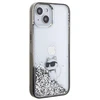 Apple iPhone 15 Karl Lagerfeld Hardcase Liquid Glitter Choupette (KLHCP15SLKCNSK) dėklas telefonui skaidrus