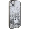 Karl Lagerfeld KLHCP15MLKCNSK Apple iPhone 15 Plus/ 14 Plus 6.7″ skaidrus kietas dėklas Liquid Glitter Choup