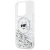 Karl Lagerfeld KLHMP13LLGCHSGH Apple iPhone 13 Pro/ 13 6.1″ kietas dėklas skaidrus Liquid Glitter Choupette