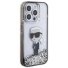 Karl Lagerfeld KLHCP15LLKKNSK Apple iPhone 15 Pro 6.1″ skaidrus kietas dėklas Liquid Glitter Ikonik