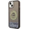 Karl Lagerfeld KLHCP14SLCRSGRK Apple iPhone 14/ 15 / 13 6,1″ juodos spalvos kietas dėklas Liquid Glitter RSG