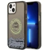 Karl Lagerfeld KLHCP14SLCRSGRK Apple iPhone 14/ 15 / 13 6,1″ juodos spalvos kietas dėklas Liquid Glitter RSG