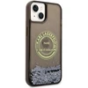 Karl Lagerfeld KLHCP14MLCRSGRK iPhone 14Plus / 15 Plus 6,7″ juodos spalvos kietas dėklas Liquid Glitter RSG
