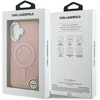 Karl Lagerfeld IML Karl RSG Logo MagSafe dėklas skirtas Apple iPhone 17 rožinės spalvos
